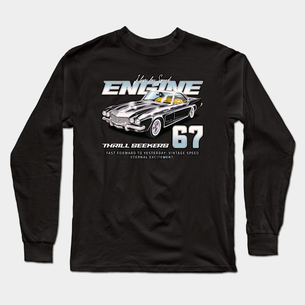 Classic Cars Car Show Long Sleeve T-Shirt by Tip Top Tee's